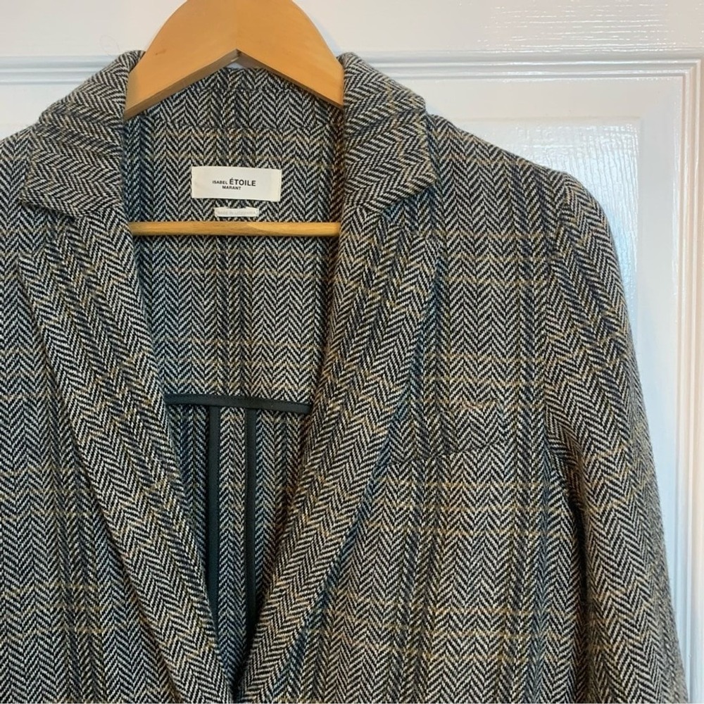 Isabel Marant Etoile Wool Herringbone Blazer Size 34